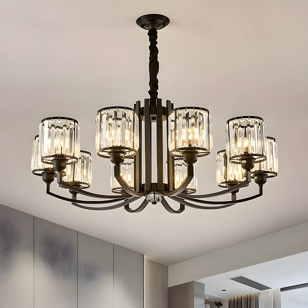Lámpara Colgante de Cristal Chic para Sala de Estar – Diseño Elegante y Sofisticado 9