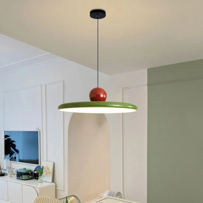 Lámpara Colgante de Cristal Estilo Bauhaus con Iluminación LED – Lámpara de Techo Moderna para Decoración Minimalista 2