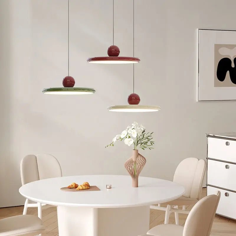 Lámpara Colgante de Cristal Estilo Bauhaus con Iluminación LED – Lámpara de Techo Moderna para Decoración Minimalista 5