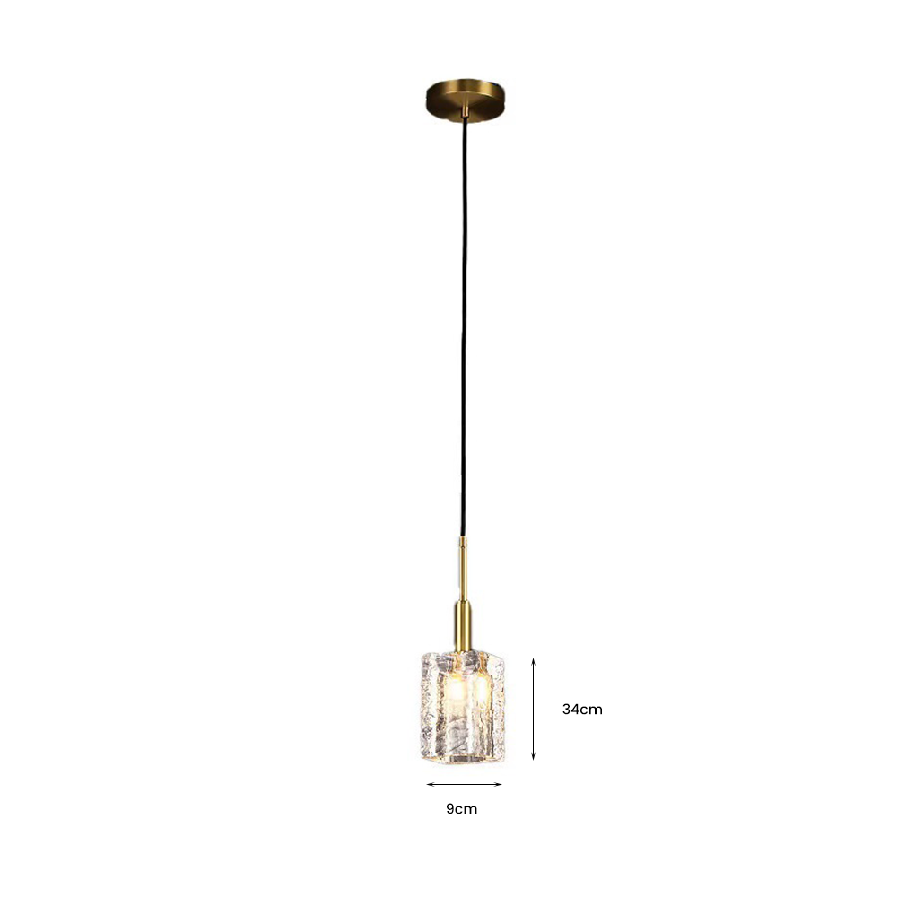 Lámpara Colgante de Cristal Moderna para Techo - Iluminación Elegante y Ajustable para Sala de Estar y Comedor 8