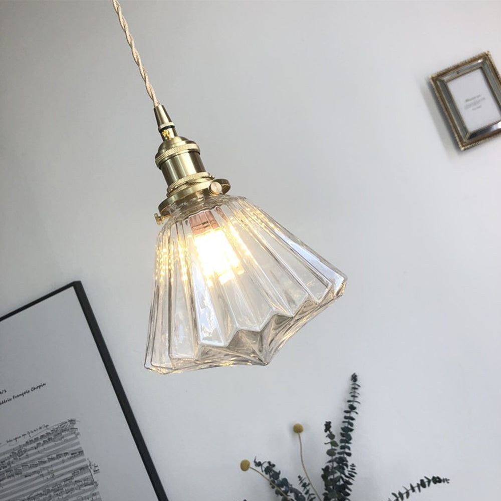 Lámpara Colgante de Cristal y Latón para Cocina – Elegante y Moderna 6