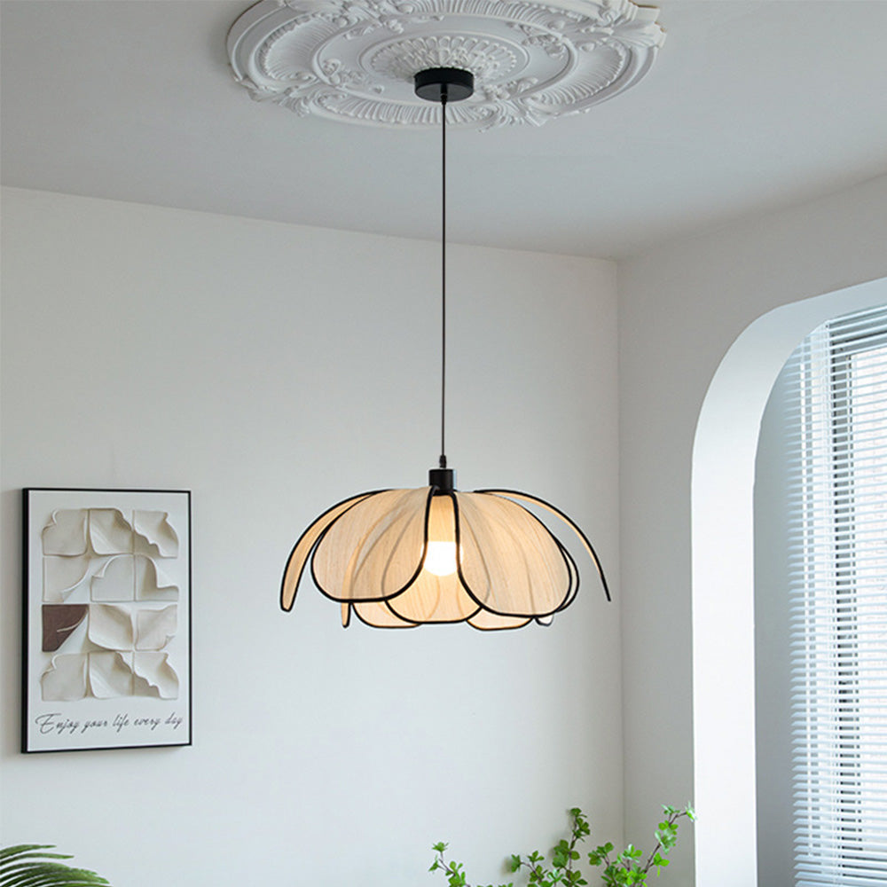 Lámpara Colgante de Diseño Moderno en Fibra para Sala de Estar – Iluminación Elegante y Duradera 0