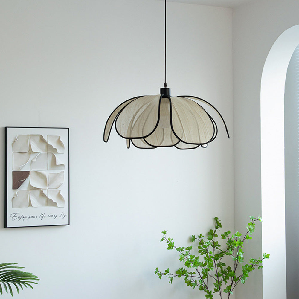 Lámpara Colgante de Diseño Moderno en Fibra para Sala de Estar – Iluminación Elegante y Duradera 2
