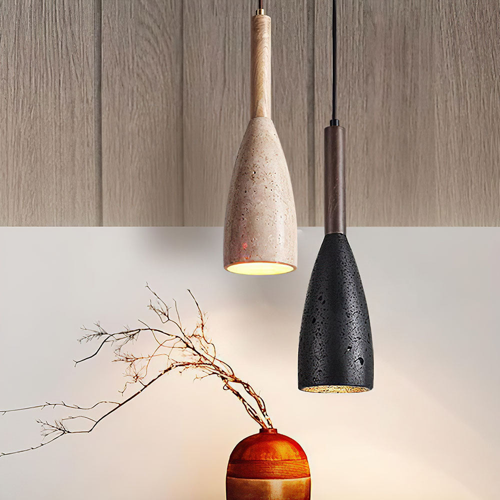 Lámpara Colgante de Estilo Nórdico para Cocina y Comedor - Diseño Minimalista en Mármol y Madera 5