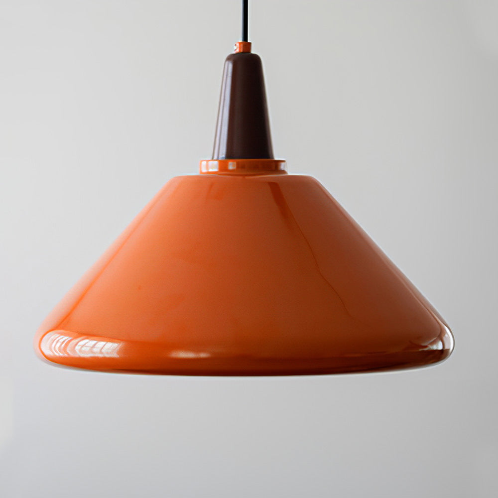 Lámpara Colgante de Hierro Naranja para Cocina – Diseño Moderno y Elegante 2