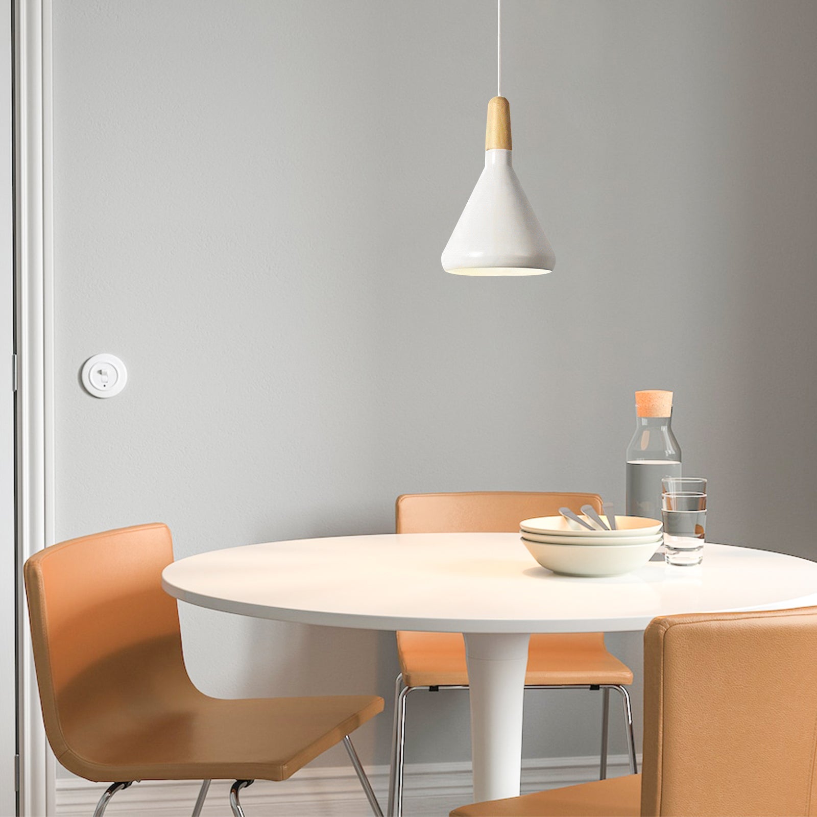 Lámpara Colgante de Madera Creativa Estilo Nórdico – Diseño Minimalista para Iluminar Tu Hogar 4