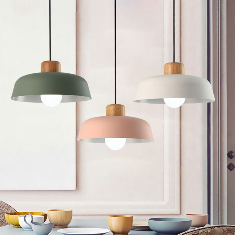 Lámpara Colgante de Madera Creativa Nórdica con Diseño Moderno 0