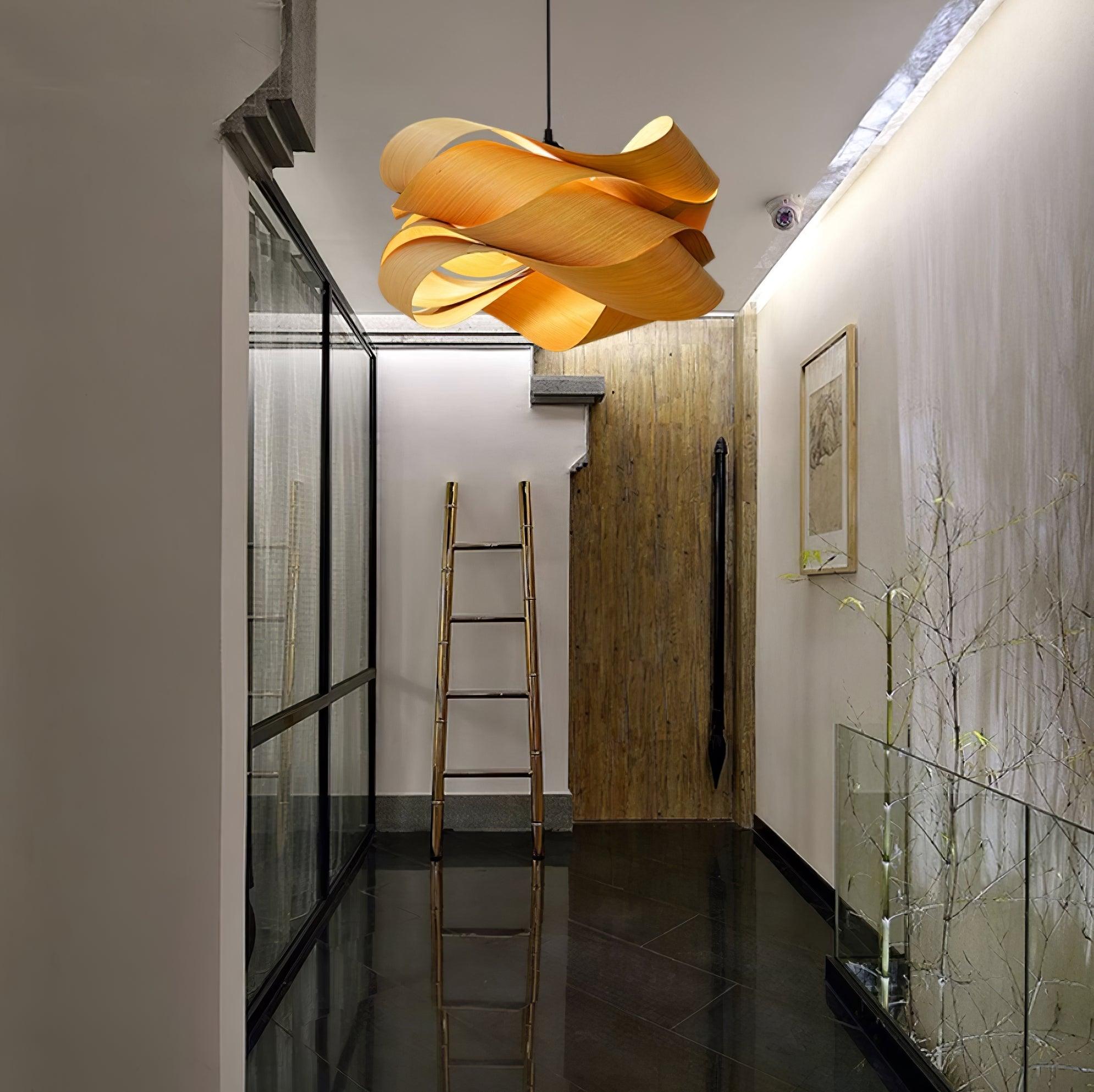 Lámpara Colgante de Madera y Metal con Diseño Moderno – Ideal para Comedores y Habitaciones 5