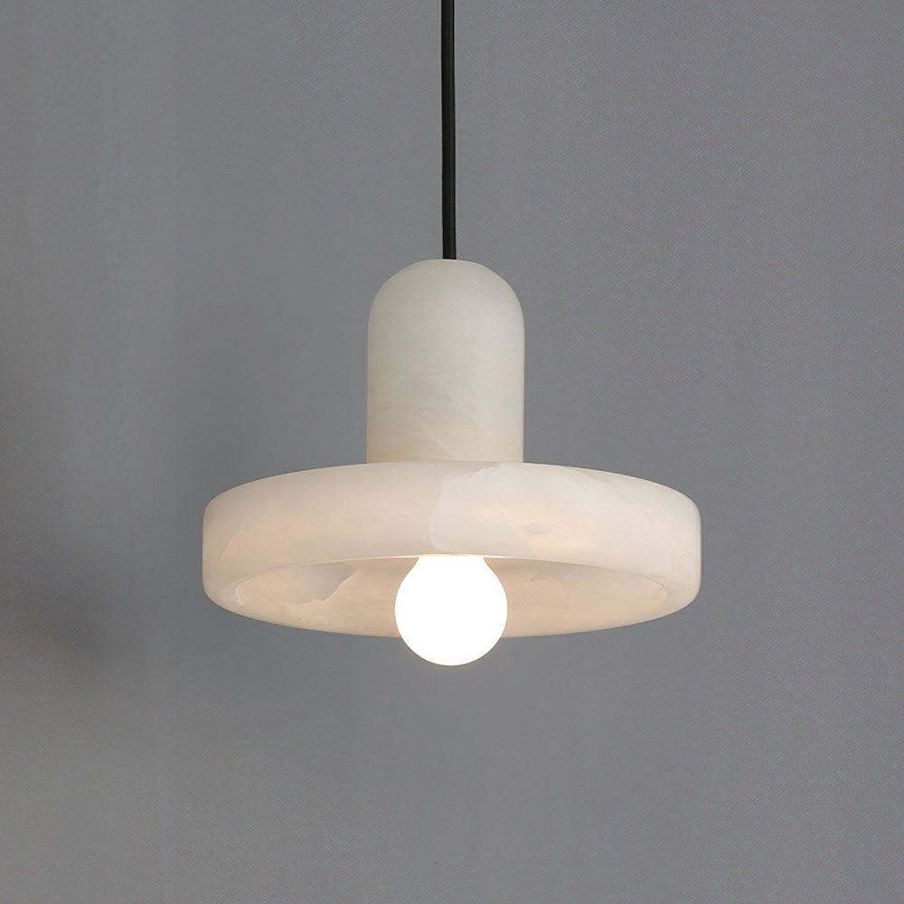 Lámpara Colgante de Mármol Blanco Minimalista para Techo - Iluminación Moderna para Sala de Estar y Comedor 2