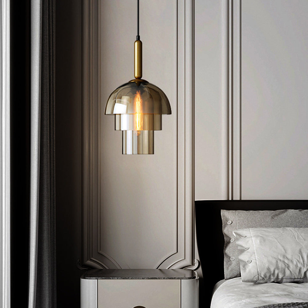 Lámpara Colgante de Techo de Vidrio Moderno con Diseño Elegante – Doble y Triple Capa 8