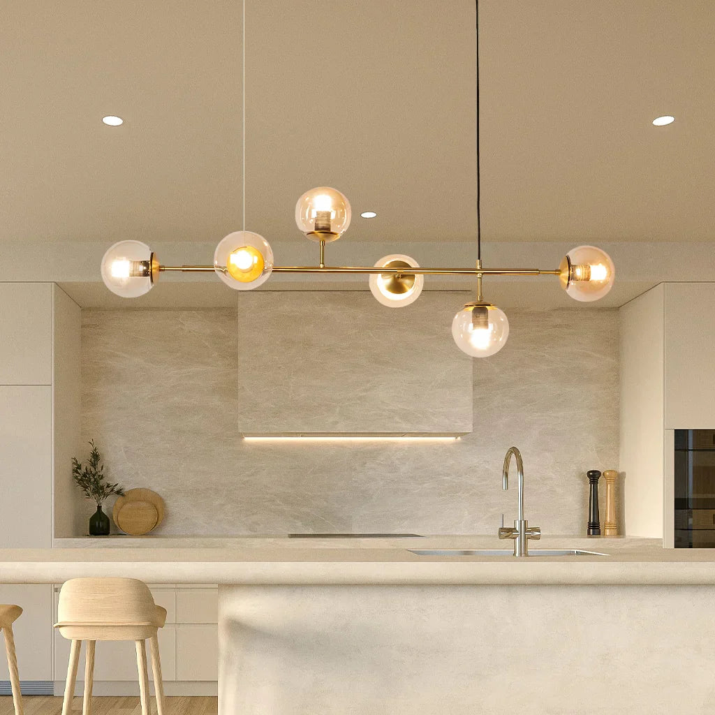 Lámpara Colgante de Vidrio Anzo – Diseño Moderno y Elegante para Iluminación Interior 1
