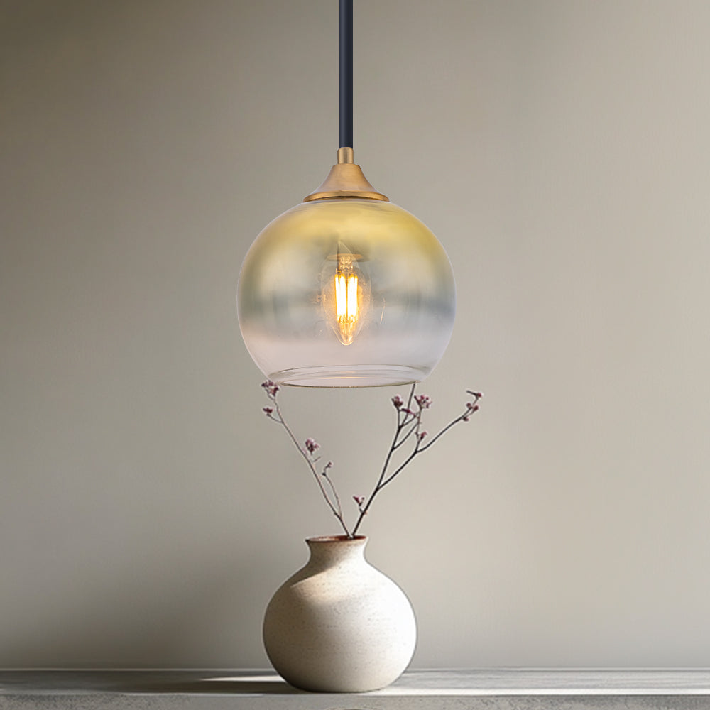 Lámpara Colgante de Vidrio Colorido Moderna y Sencilla – Diseño Contemporáneo 0
