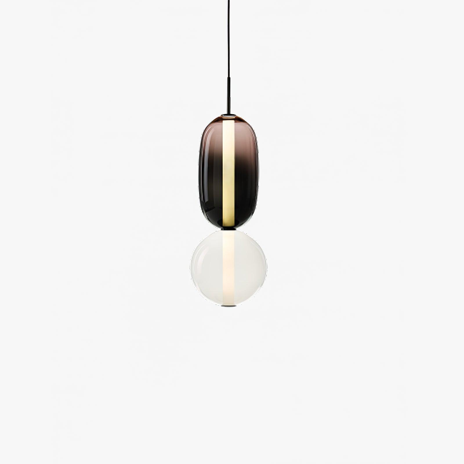 Lámpara Colgante de Vidrio Colorido con LED Integrado – Diseño Moderno y Elegante 0