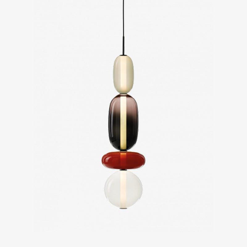 Lámpara Colgante de Vidrio Colorido con LED Integrado – Diseño Moderno y Elegante 10