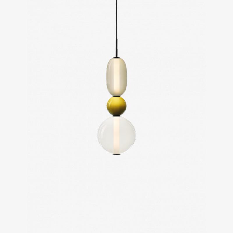 Lámpara Colgante de Vidrio Colorido con LED Integrado – Diseño Moderno y Elegante 12
