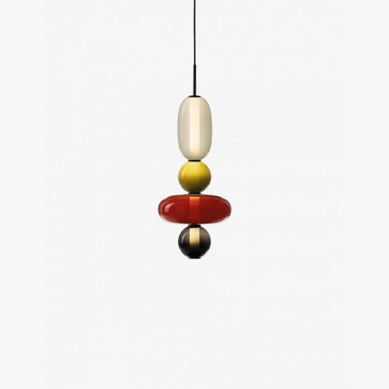 Lámpara Colgante de Vidrio Colorido con LED Integrado – Diseño Moderno y Elegante 14