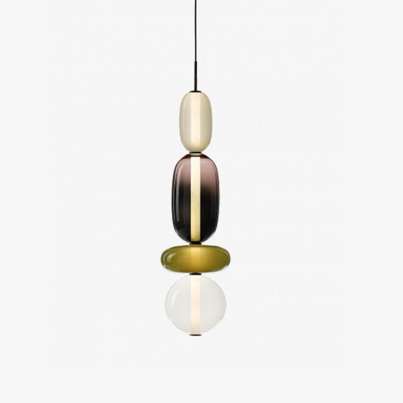 Lámpara Colgante de Vidrio Colorido con LED Integrado – Diseño Moderno y Elegante 15