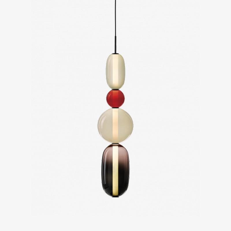 Lámpara Colgante de Vidrio Colorido con LED Integrado – Diseño Moderno y Elegante 18