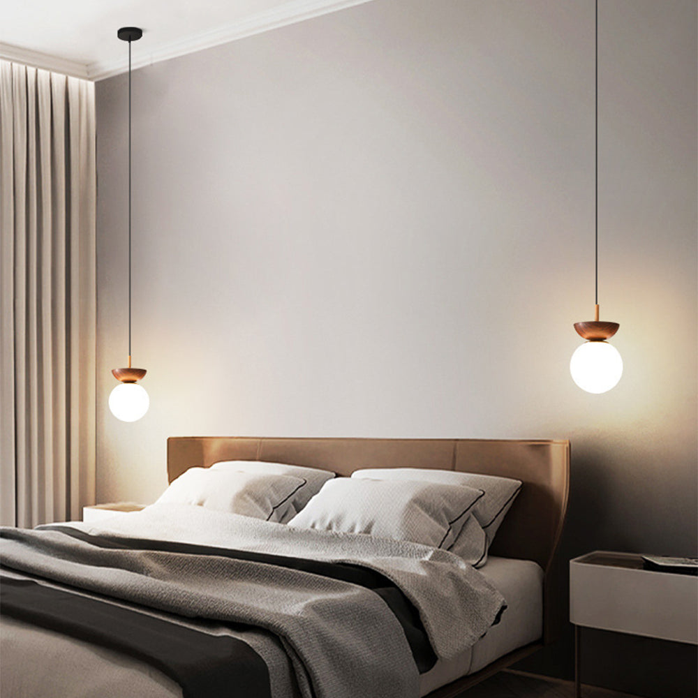 Lámpara Colgante de Vidrio Decorativa con Diseño Elegante – Ideal para Salones y Comedores 7