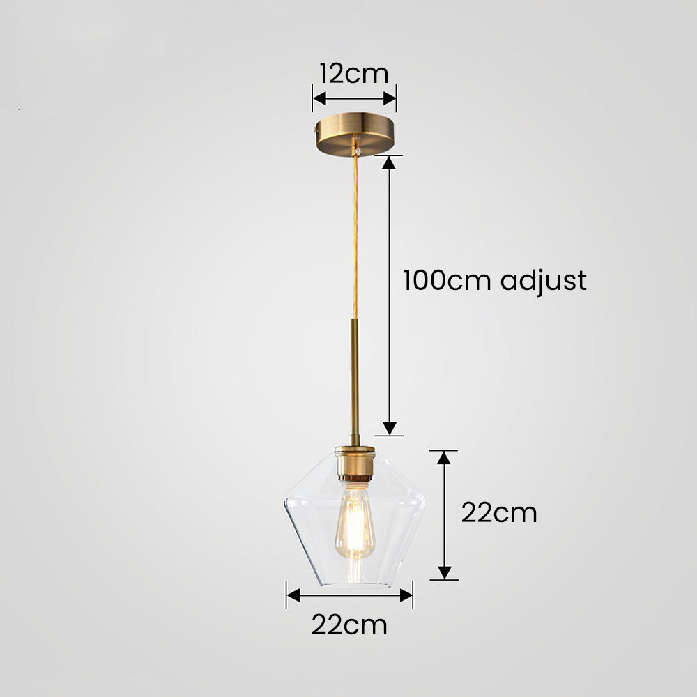 Lámpara Colgante de Vidrio Industrial para Sala de Estar – Diseño Moderno y Elegante 4