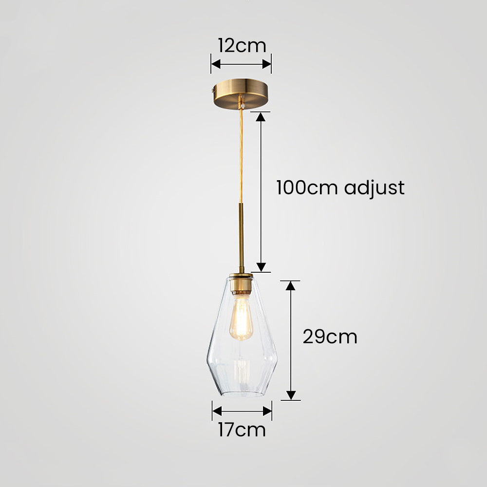 Lámpara Colgante de Vidrio Industrial para Sala de Estar – Diseño Moderno y Elegante 6