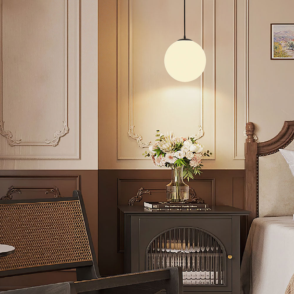 Lámpara Colgante de Vidrio Minimalista para Restaurante – Diseño Elegante de 1 Luz 2