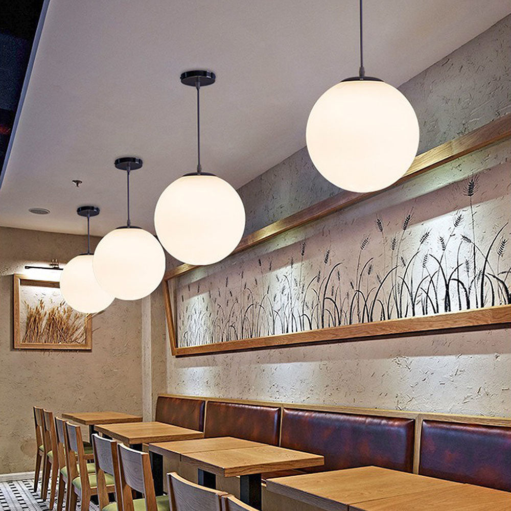 Lámpara Colgante de Vidrio Minimalista para Restaurante – Diseño Elegante de 1 Luz 6