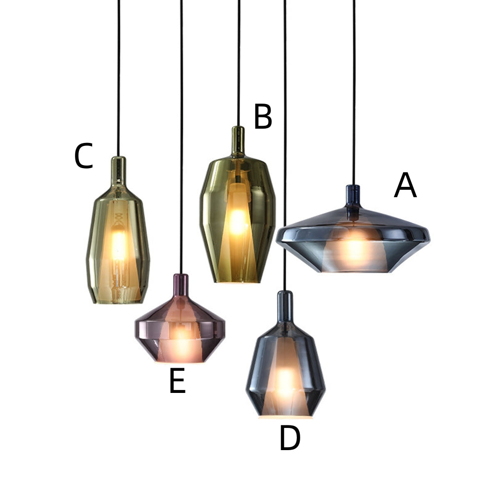 Lámpara Colgante de Vidrio Moderno Multicolor para Comedor – Diseño Contemporáneo 4