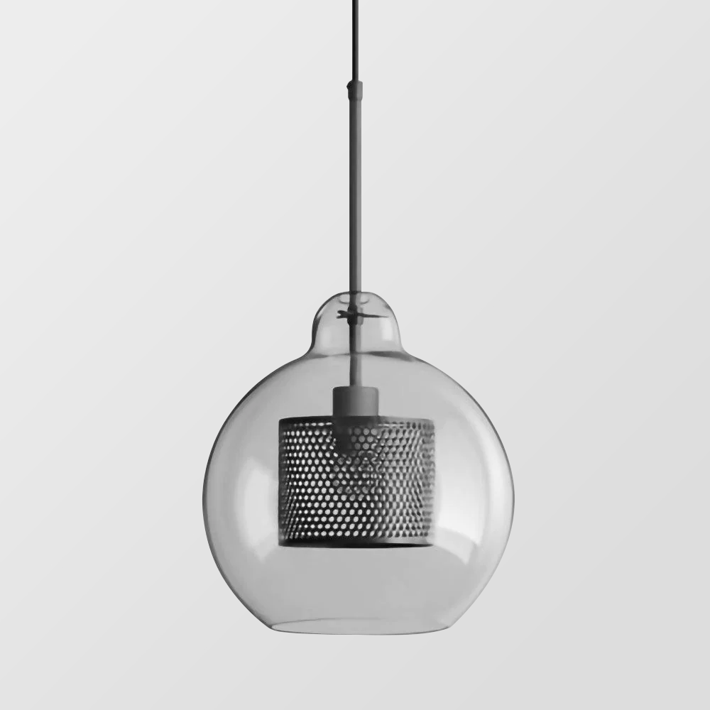 Lámpara Colgante de Vidrio Moderno con Acabado en Oro y Plata – Longitud Ajustable 150cm 11