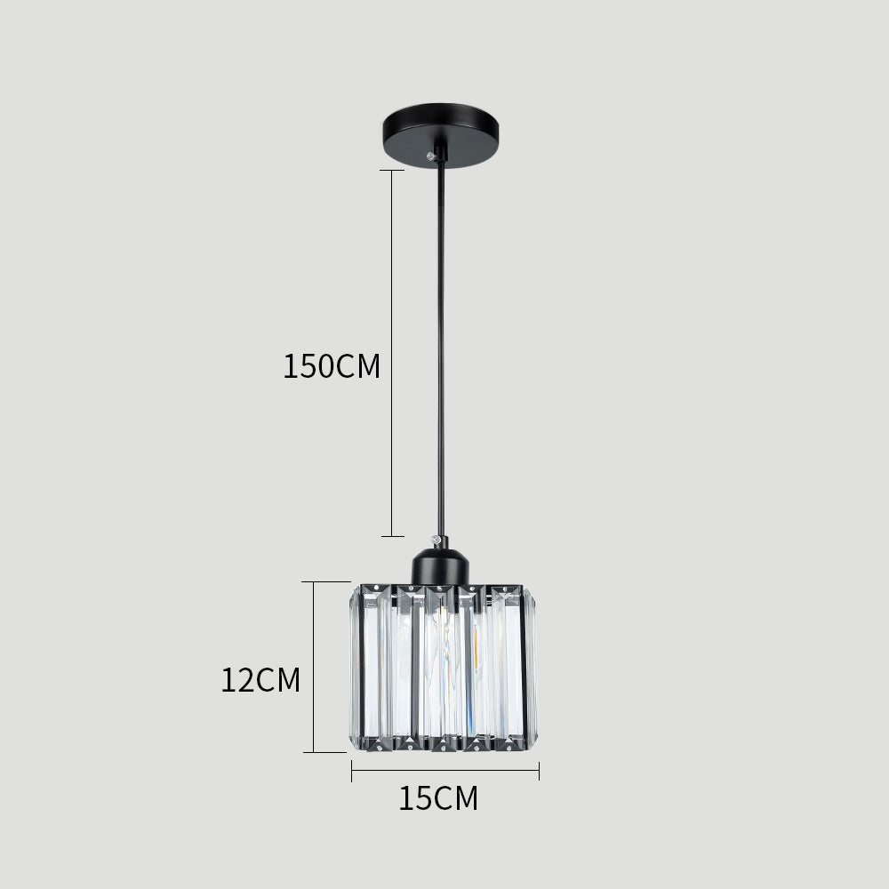 Lámpara Colgante de Vidrio Moderno con Múltiples Pantallas para Cocina – Acabado Negro 6