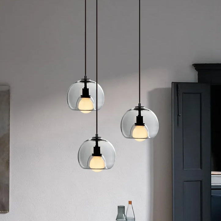 Lámpara Colgante de Vidrio Moderno de Múltiples Cabezas para Cocina 11