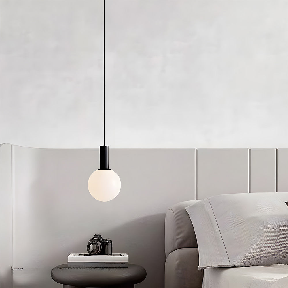 Lámpara Colgante de Vidrio Opalescente Moderna para Techo – Diseño Sofisticado Ideal para Dormitorios y Salas de Estar 0