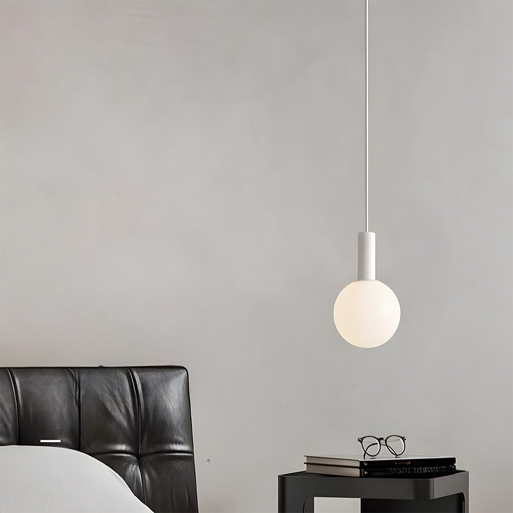 Lámpara Colgante de Vidrio Opalescente Moderna para Techo – Diseño Sofisticado Ideal para Dormitorios y Salas de Estar 7