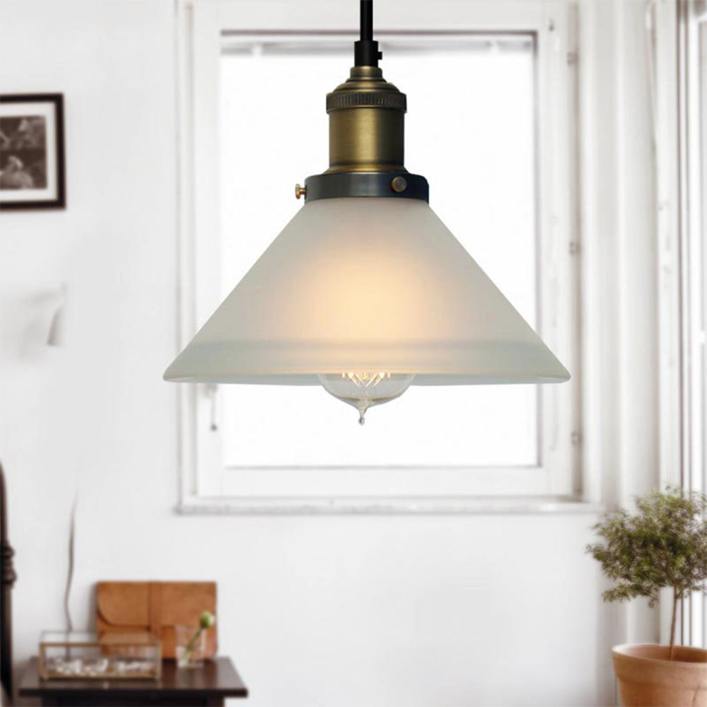 Lámpara Colgante de Vidrio Retro Creativa – Diseño Artístico para Ambientes Acogedores 0