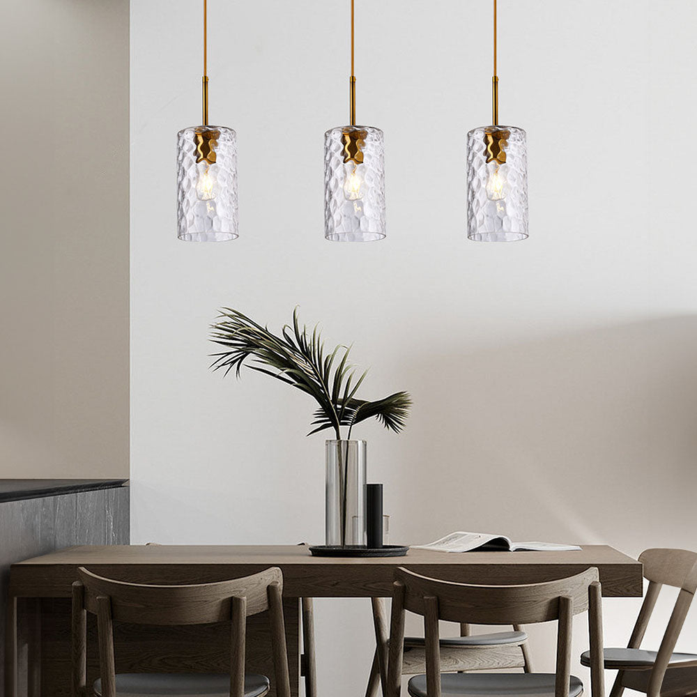 Lámpara Colgante de Vidrio Ripple para Comedor – Diseño Moderno y Artístico 3