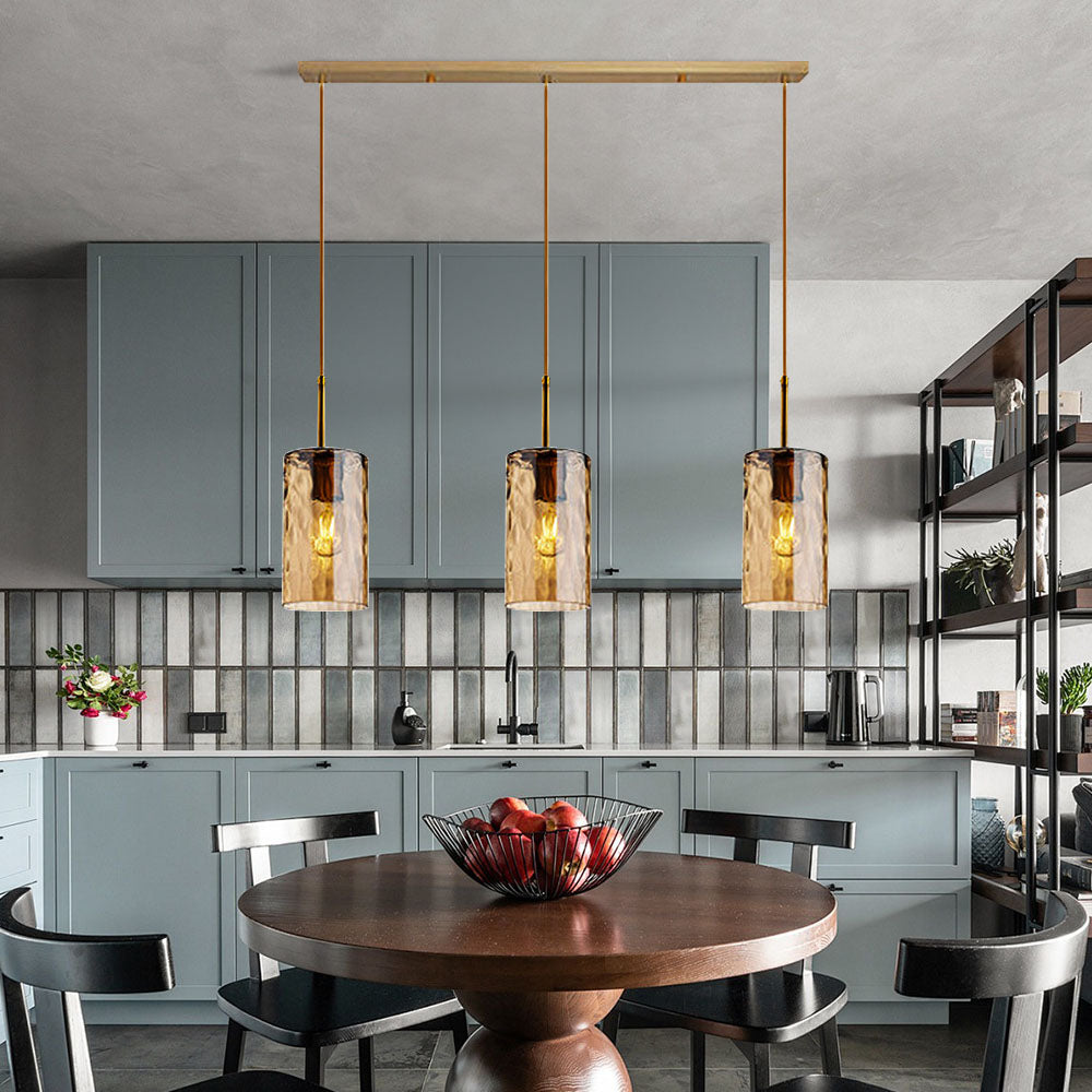 Lámpara Colgante de Vidrio Ripple para Comedor – Diseño Moderno y Artístico 9