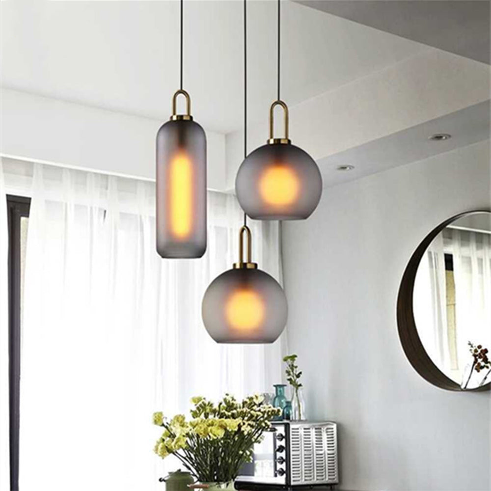 Lámpara Colgante de Vidrio Simple Nórdica – Diseño Minimalista para Iluminación Moderna 6