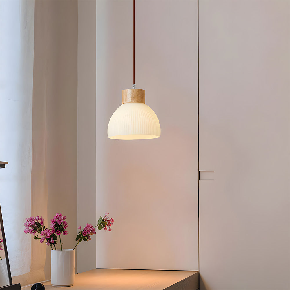 Lámpara Colgante de Vidrio Tazón para Techo – Iluminación Ambiental Moderna para Dormitorios y Salas de Estar 0