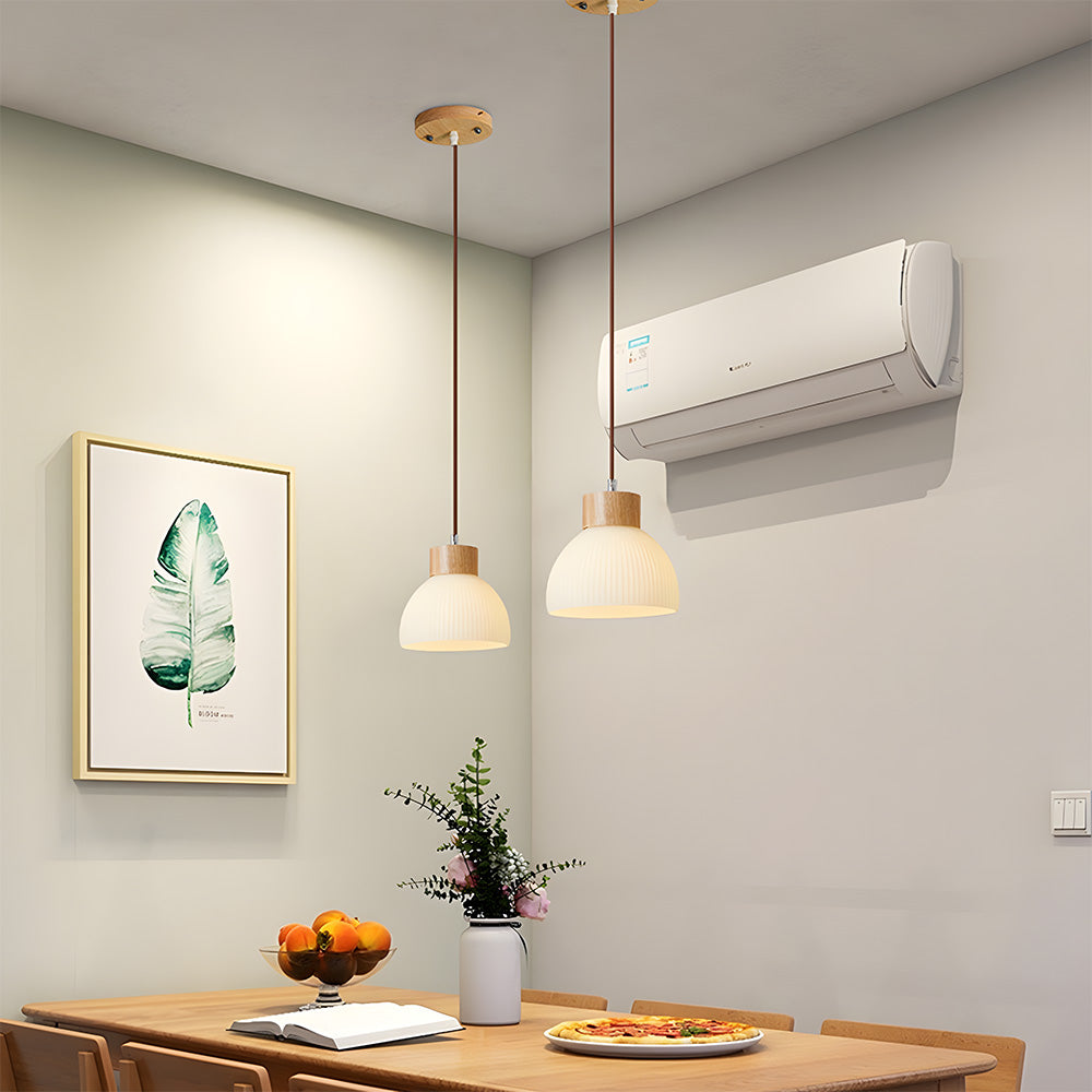 Lámpara Colgante de Vidrio Tazón para Techo – Iluminación Ambiental Moderna para Dormitorios y Salas de Estar 2
