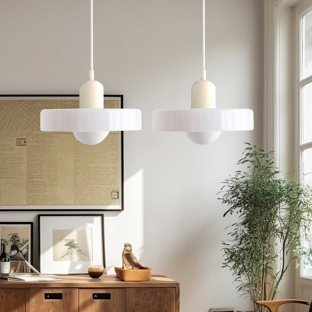 Lámpara Colgante de Vidrio Templado Bauhaus de 2 Cabezas – Diseño Moderno y Elegante 10