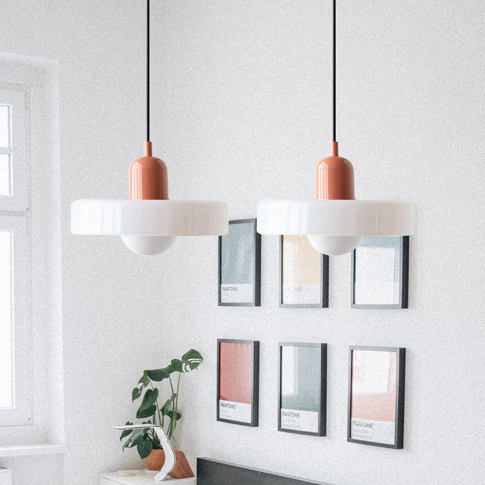 Lámpara Colgante de Vidrio Templado Bauhaus de 2 Cabezas – Diseño Moderno y Elegante 11