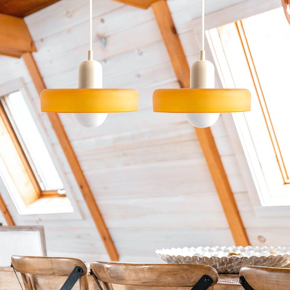 Lámpara Colgante de Vidrio Templado Bauhaus de 2 Cabezas – Diseño Moderno y Elegante 16