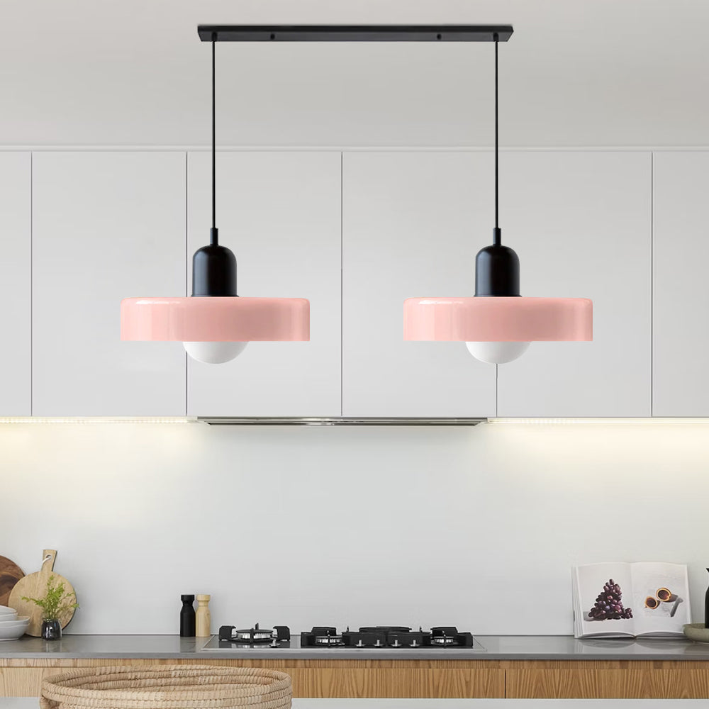 Lámpara Colgante de Vidrio Templado Bauhaus de 2 Cabezas – Diseño Moderno y Elegante 19