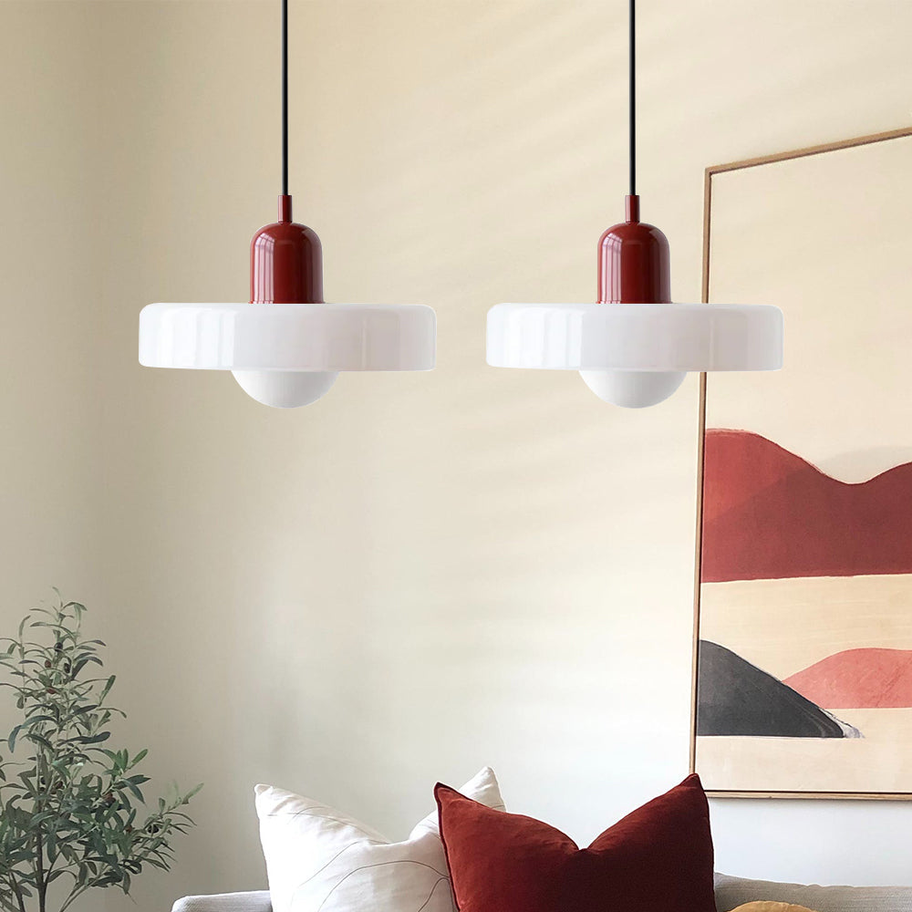 Lámpara Colgante de Vidrio Templado Bauhaus de 2 Cabezas – Diseño Moderno y Elegante 24