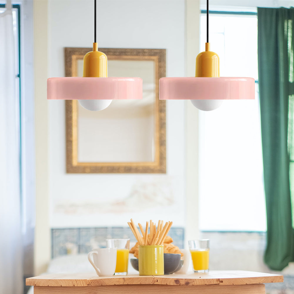 Lámpara Colgante de Vidrio Templado Bauhaus de 2 Cabezas – Diseño Moderno y Elegante 25