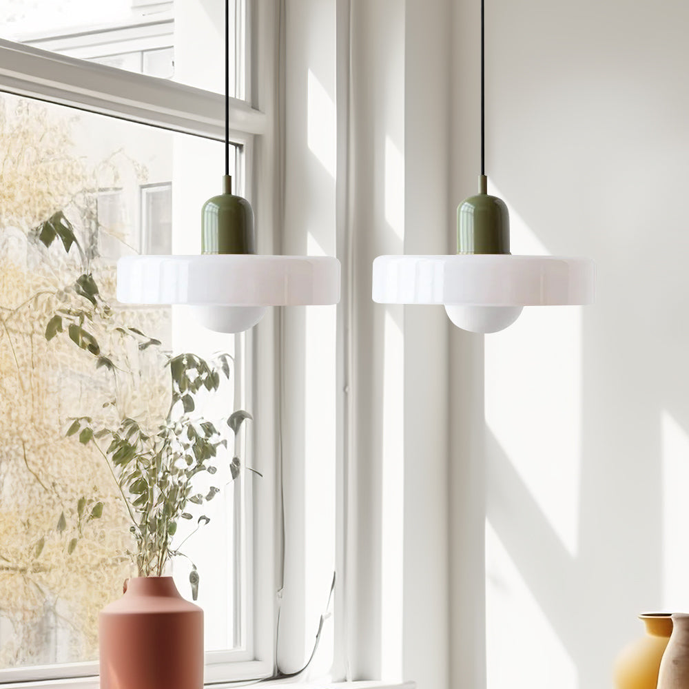 Lámpara Colgante de Vidrio Templado Bauhaus de 2 Cabezas – Diseño Moderno y Elegante 32