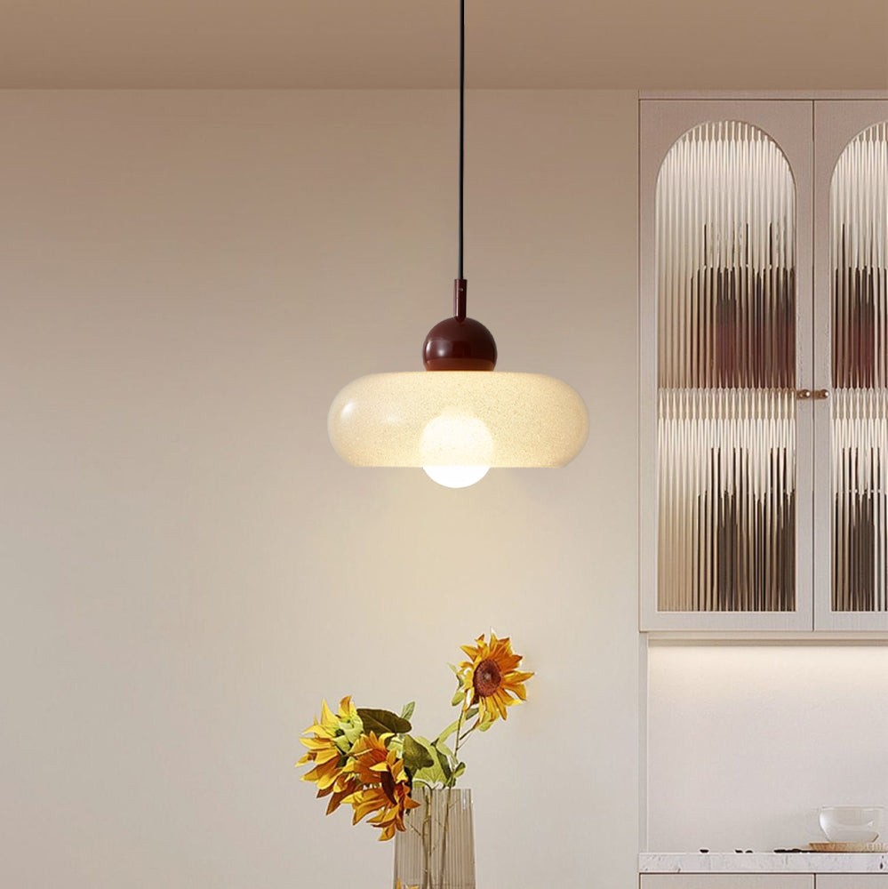 Lámpara Colgante de Vidrio Transparente Minimalista Moderna para Techo – Lámpara de Techo Escandinava para Sala de Estar 1