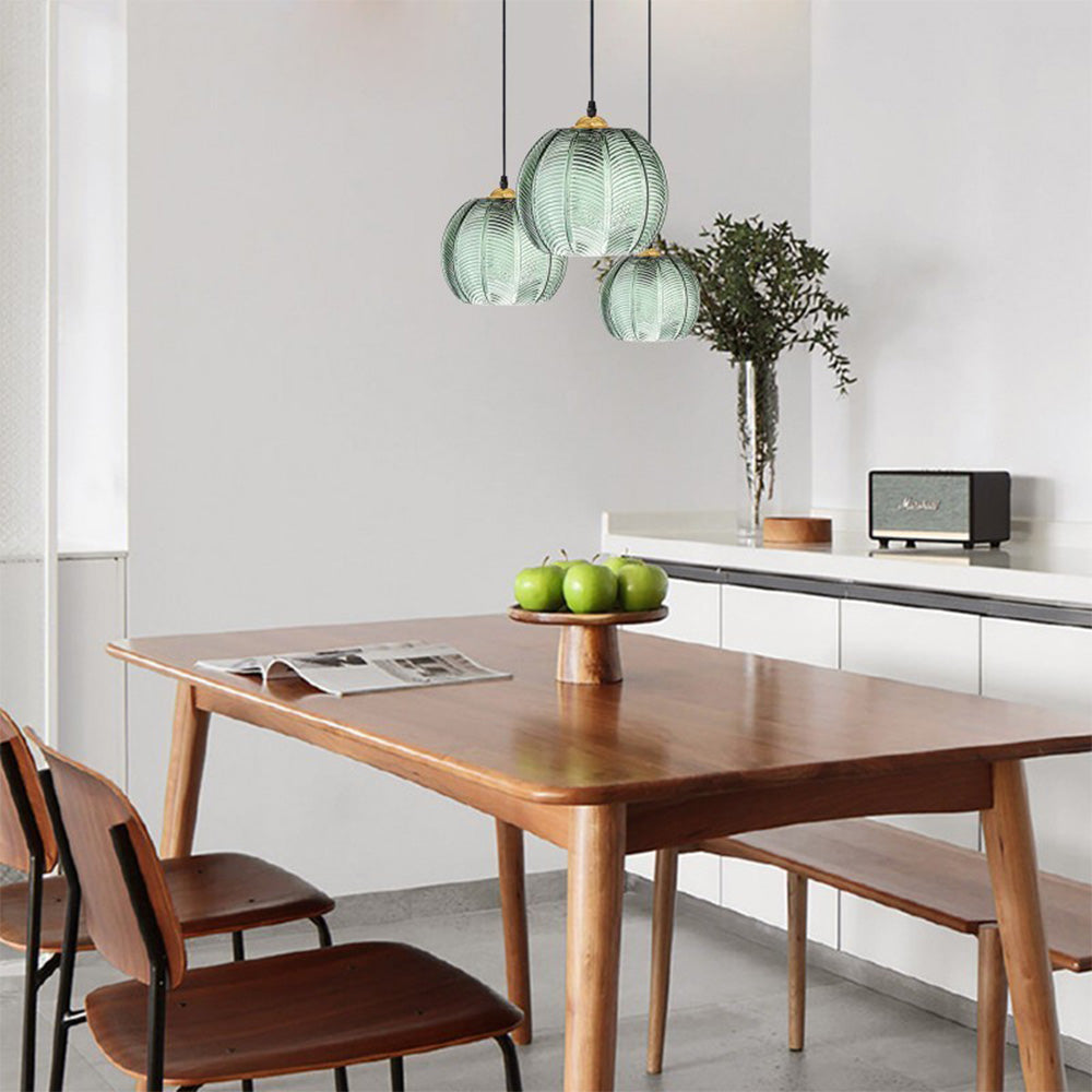 Lámpara Colgante de Vidrio Verde Moderno – Elegante y Contemporánea 3