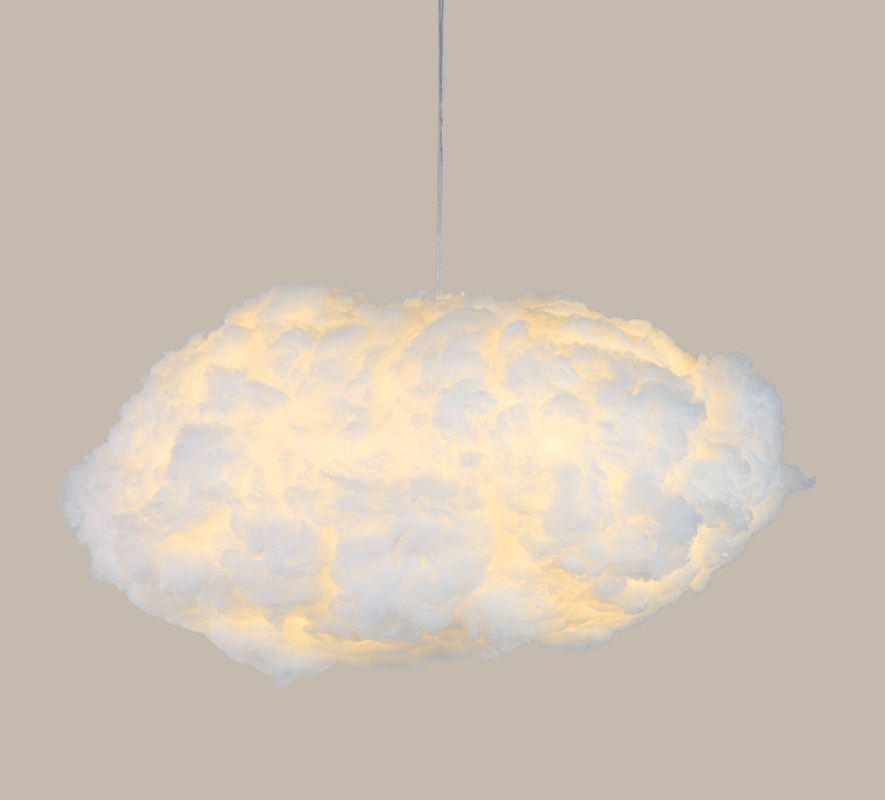 Lámpara Decorativa Nube de Algodón, Lámparas de Diseño de Mesa con Luz LED Cálida para Decoración Interior 7