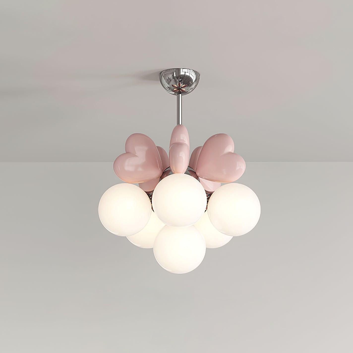 Lámpara Infantil de Araña con 4 y 6 Lámparas - Diseño Encantador para Habitaciones de Princesa, Ideal para Techo Infantil 2